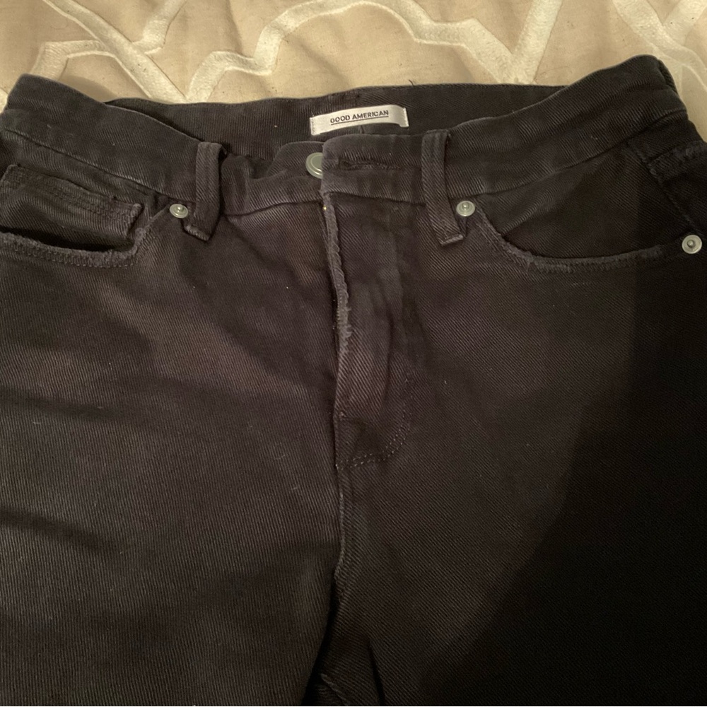 Good American size 26 black good girlfriend jeans